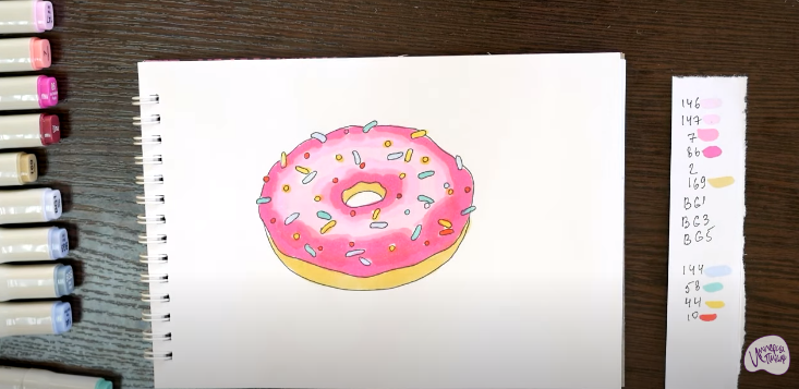 Рисуем Пончик