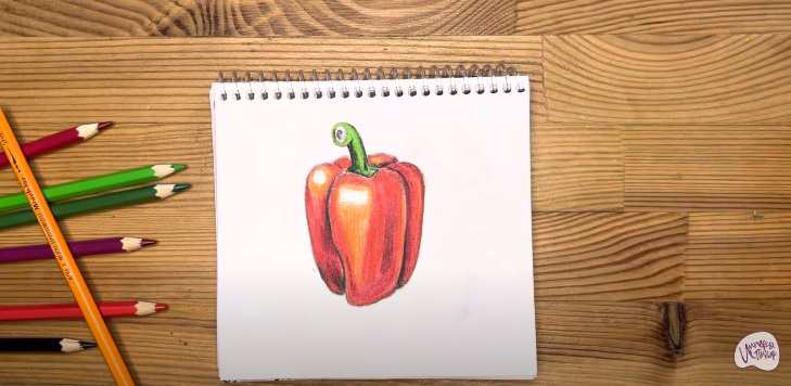 Рисуем Болгарский перец