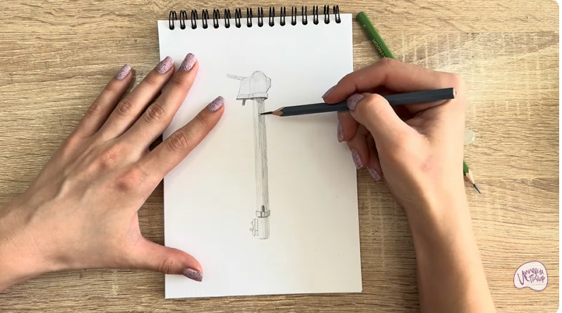 Рисуем Колонка водоразборная