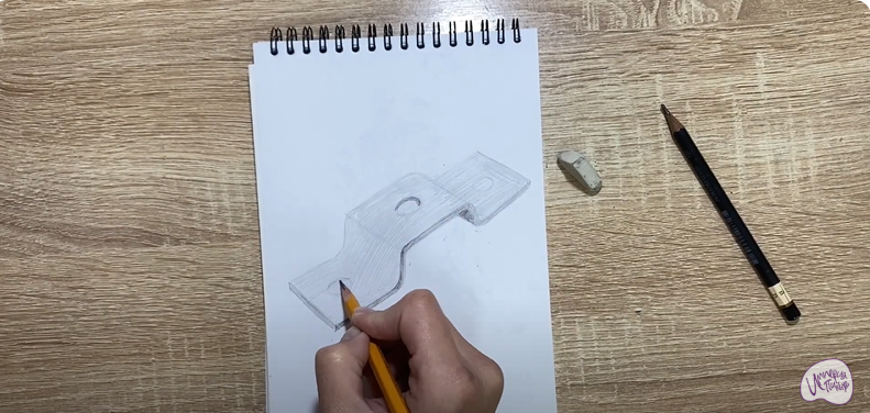 Рисуем Соединительная скоба