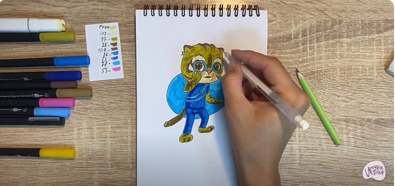 Рисуем Бао из "Супер Мяу"