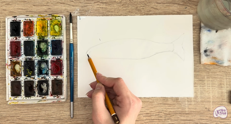 Рисуем Голавль