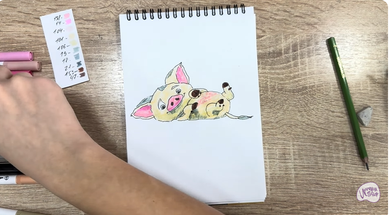 Рисуем Пуа из "Моана"