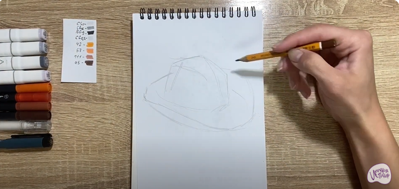 Рисуем Шляпа шерифа