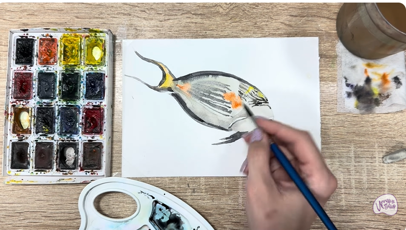 Рисуем Рыба-хирург