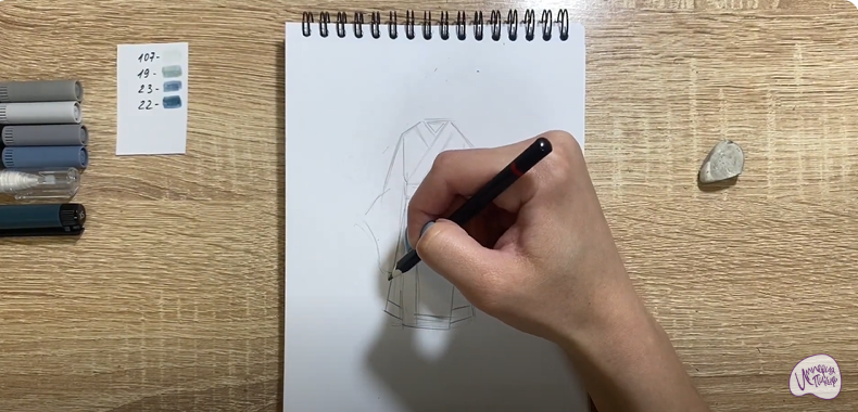 Рисуем Костюм Китая