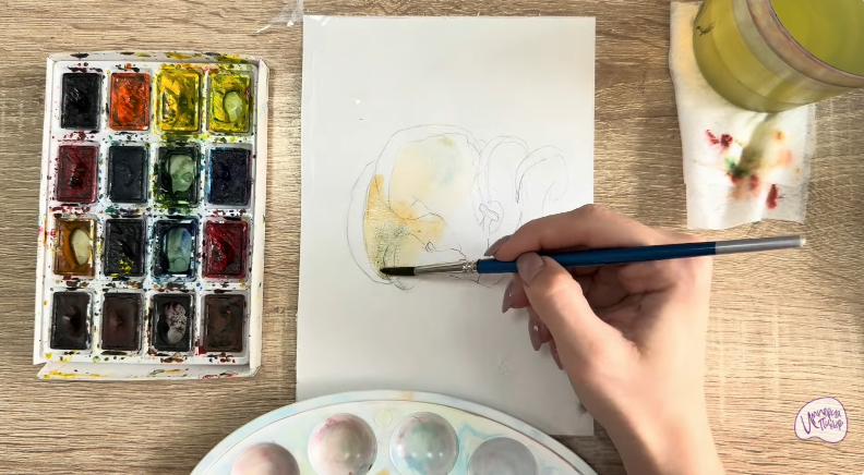 Рисуем Вешенки