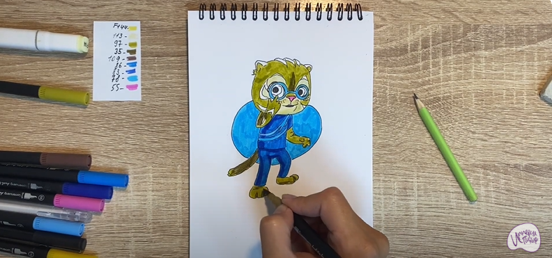 Рисуем Бао из "Супер Мяу"