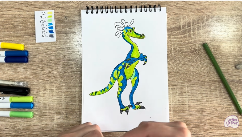 Рисуем Веган из «Доктор Динозавров»