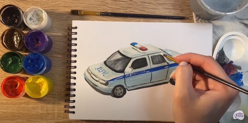 Рисуем Машина ДПС