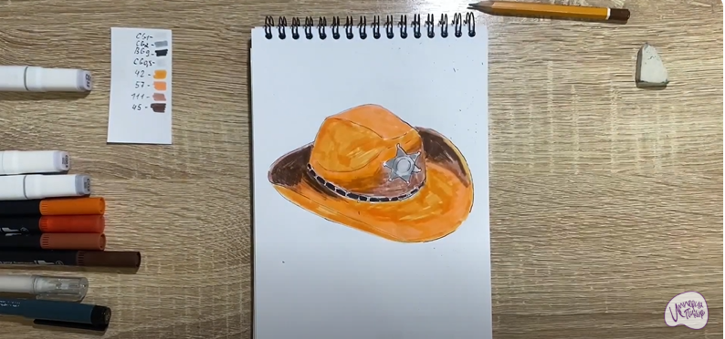 Рисуем Шляпа шерифа