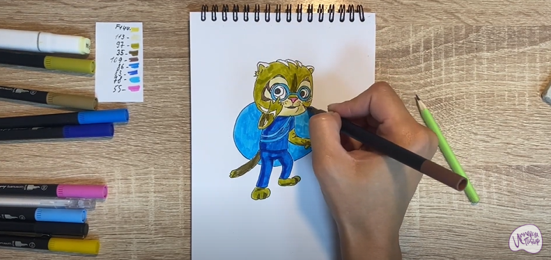 Рисуем Бао из "Супер Мяу"