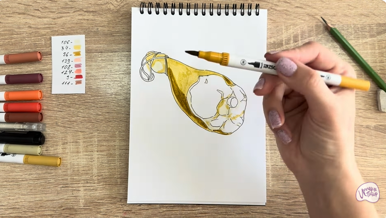 Рисуем Окорок