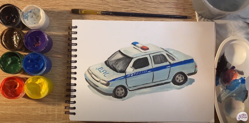 Рисуем Машина ДПС