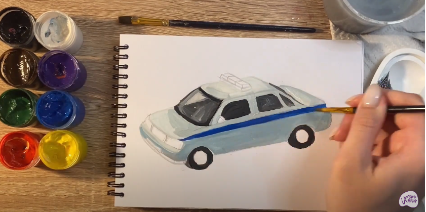 Рисуем Машина ДПС