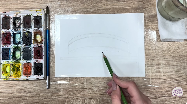 Рисуем Стадион Краснодар