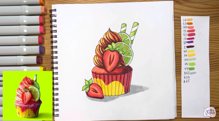 Рисуем Пирожное