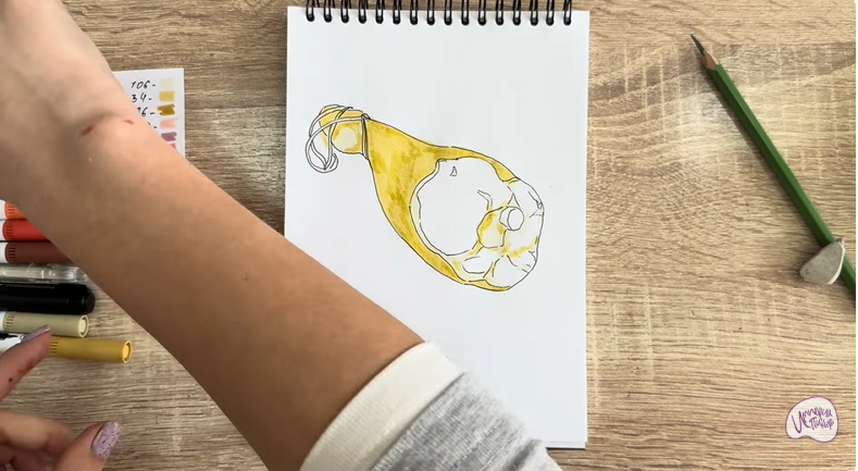 Рисуем Окорок