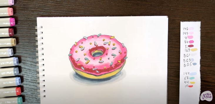 Рисуем Пончик