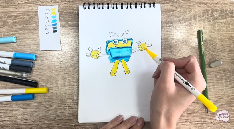 Рисуем Мозг из "Живой гараж"