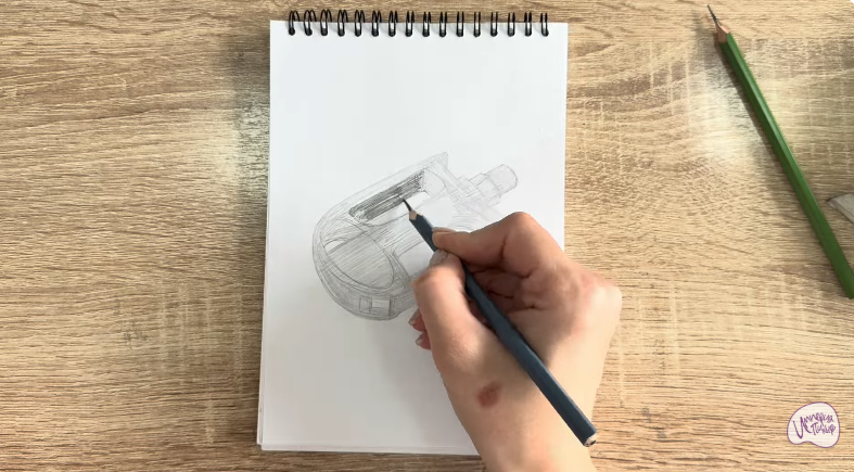 Рисуем Педаль велосипеда