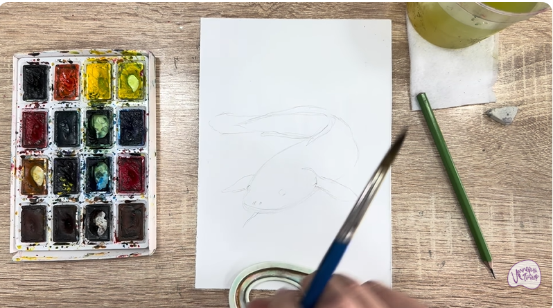 Рисуем Налим