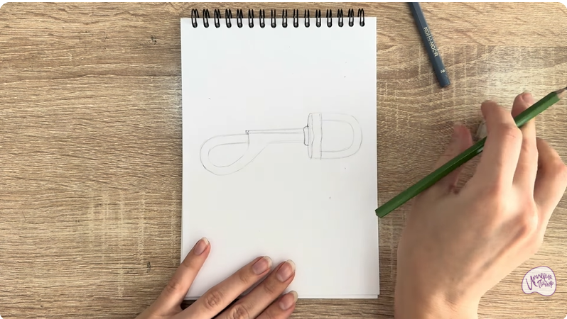 Рисуем Зацепной карабин