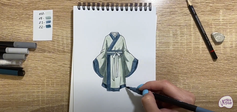 Рисуем Костюм Китая