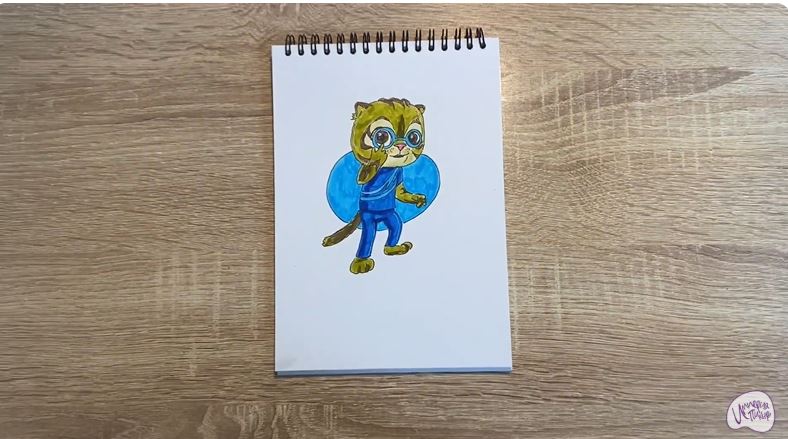 Рисуем Бао из "Супер Мяу"