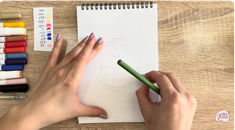 Рисуем Пирожное "Павлова"