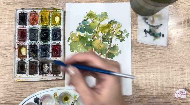 Рисуем Бархат амурский