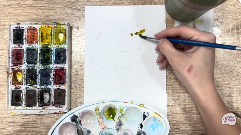 Рисуем Бархат амурский