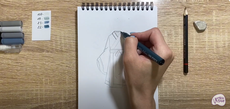 Рисуем Костюм Китая