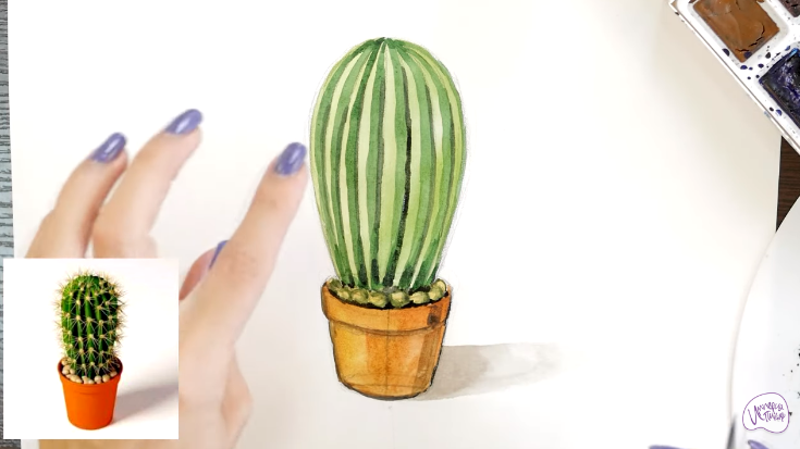Рисуем Кактус