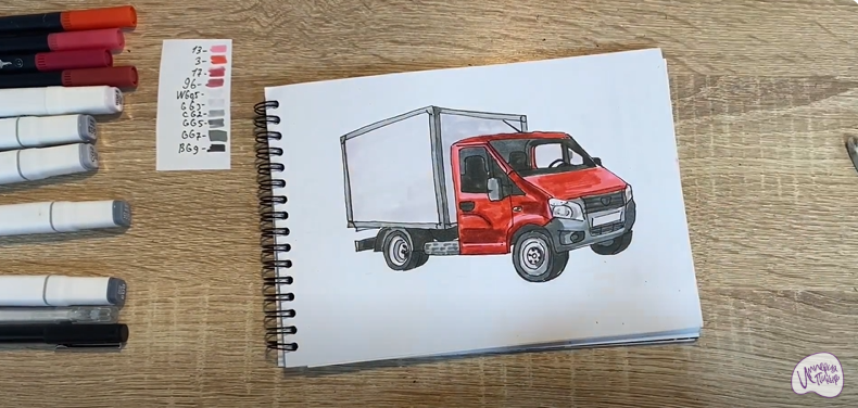 Рисуем Газель