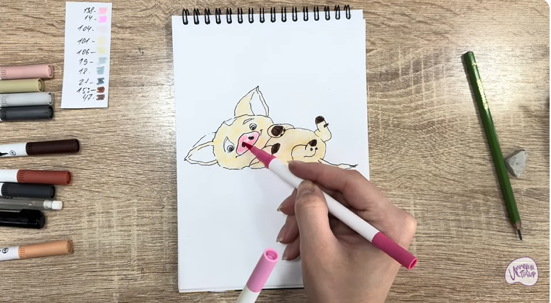 Рисуем Пуа из "Моана"