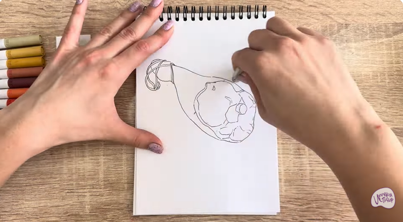 Рисуем Окорок