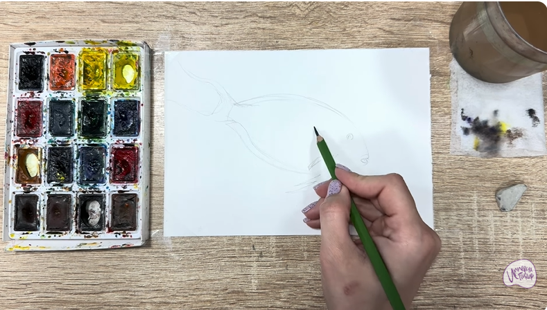 Рисуем Рыба-хирург