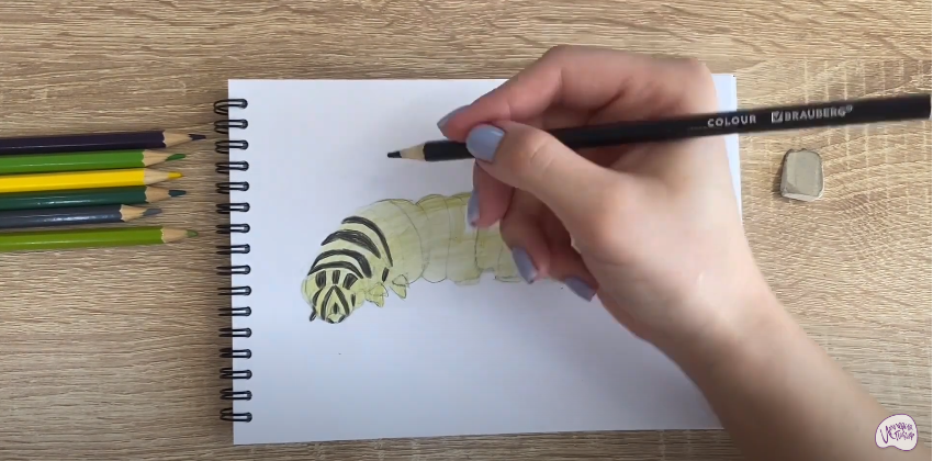 Рисуем Гусеница