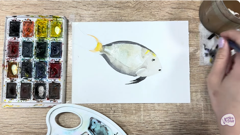 Рисуем Рыба-хирург