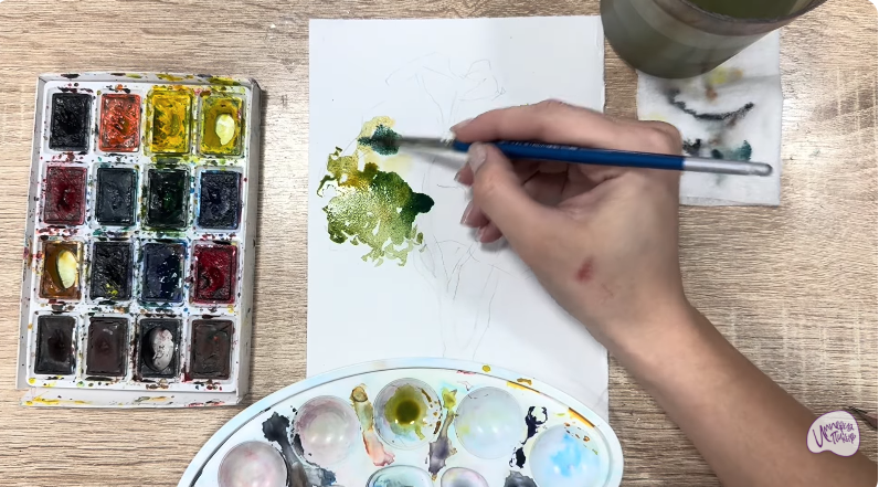 Рисуем Бархат амурский