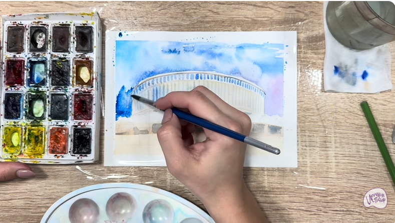 Рисуем Стадион Краснодар