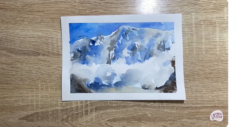 Рисуем Сход лавины
