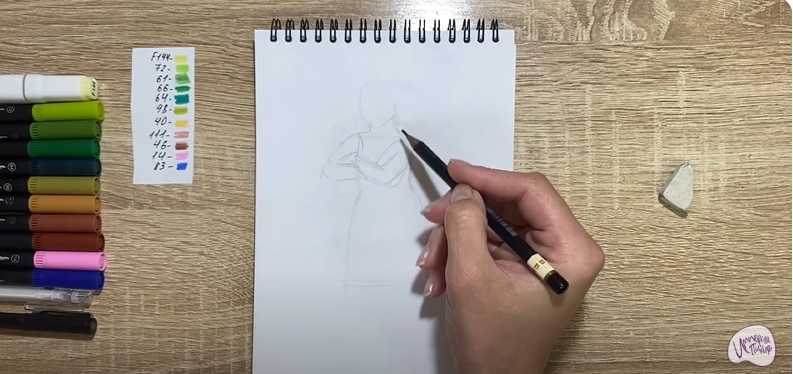 Рисуем Принцесса Фиона из "Шрека"