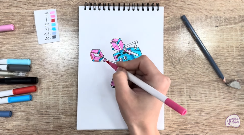 Рисуем Тяга из "Живой гараж"