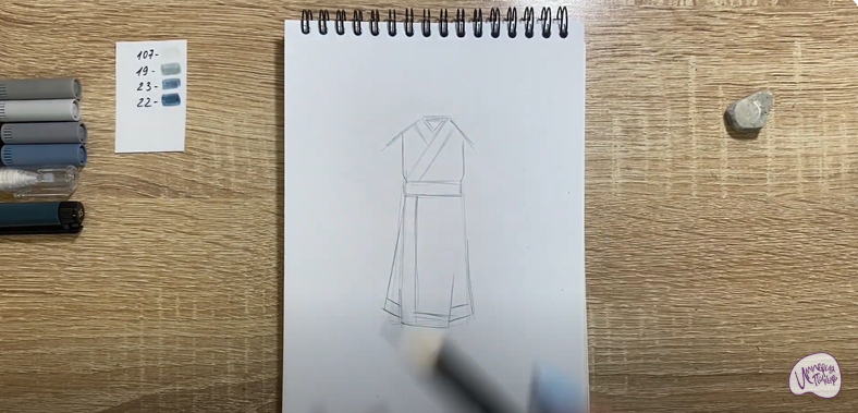 Рисуем Костюм Китая