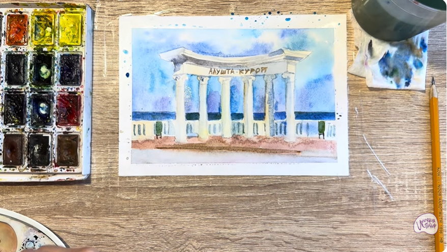 Рисуем Алушта