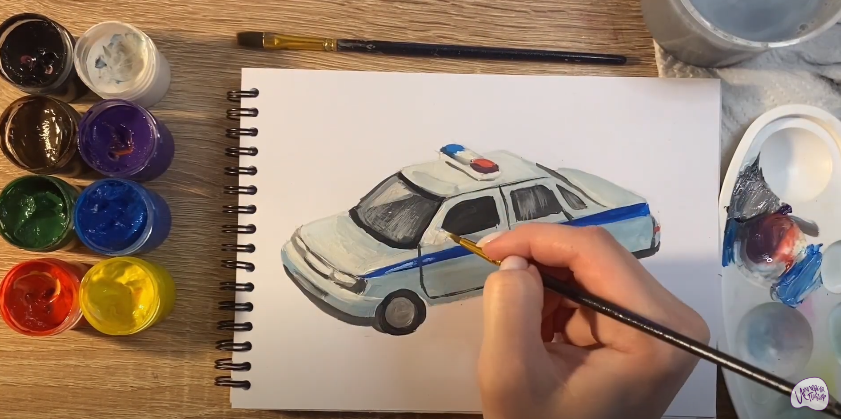 Рисуем Машина ДПС