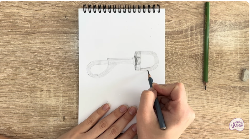 Рисуем Зацепной карабин