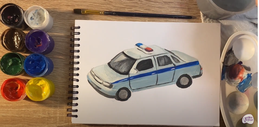 Рисуем Машина ДПС